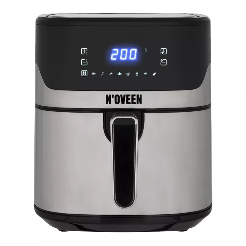 Karstā gaisa cepeškrāsns NOVEEN AF550 — 6,5 L ietilpība, 1600 W, līdz 200°C, 8 programmas