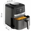 Tefal Easy Fry Silence EY551HE0 fritieris Viens 5 L Brīvi stāvošs Karstā gaisa fritieris Melna, Pelēka, Nerūsējošais tērauds