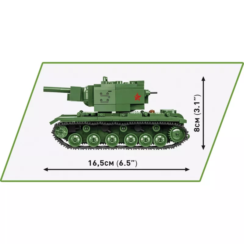 Būvkomplekts Cobi KV-2 Otrais pasaules karš 510 gab.