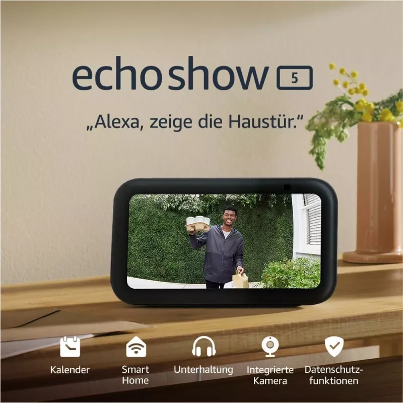 Viedais skaļrunis Amazon Echo Show 5 (3. paaudze), melns