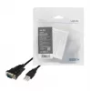 LogiLink AU0048A Seriālais kabelis Melns 1.5 m USB A DB-9
