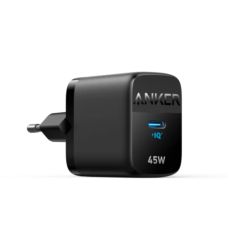 Iekštelpu maiņstrāvas lādētājs Anker 313 A2643G11 — 45W USB‑C, melns, universāls