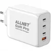 ALLNET Strāvas padeve PSU-GaNPD-USB-1A3C-200W — 200W GaN USB lādētājs, 1× USB-A, 3× USB-C