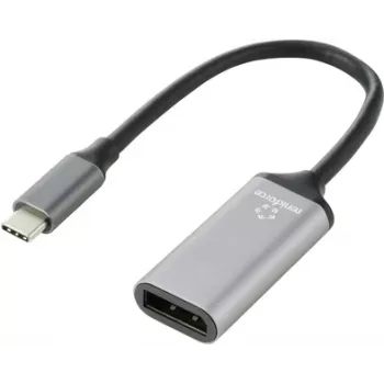 Renkforce RF-5397866 Video kabeļa adapteris 0,15 m DisplayPort USB-C Melns - Sudraba (RF-5397866)
