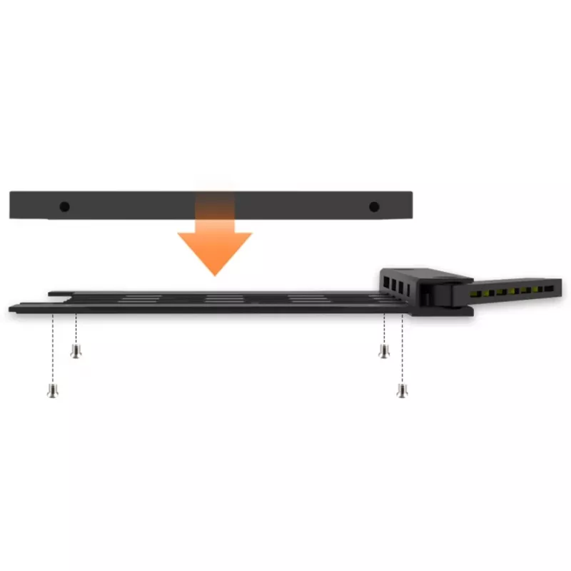 Mobilais nodalījums icy dock MB038SP-B 8x 2,5 collu SATA/SAS diskdziņiem, ietilpst 1x 5,25 collu nodalījumā