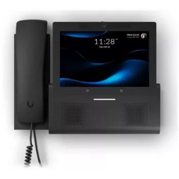 IP tālrunis UBIQUITI G3 Touch Wall — 7 collu 1280×800 displejs, 32 GB atmiņa, 5 MP kamera, Gigabit Ethernet, Wi‑Fi (802.11a/b/g/n/ac), melns