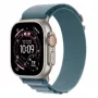 Viedpulkstenis Apple Watch Ultra 3 GPS + Cellular 49mm dabīgs titāna korpuss ar gaiši zilu Alpine Loop siksniņu (mazs)