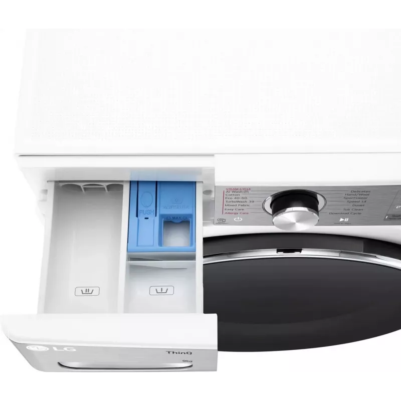 LG F2WR909P3W veļas mašīna, 9 kg, 47,5 cm, 1200 apgr./min