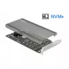DeLOCK PCI Express x16 karte uz 4 iekšējiem NVMe M.2 Key M 89044