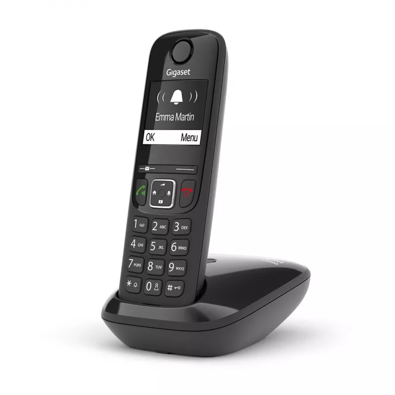 Analogais/DECT tālrunis Gigaset AS690 Zvanītāja ID Bezvadu klausule Melns