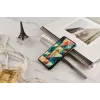 Telefona maciņš iKins iPhone XS Max — mozaīkas raksts, melns