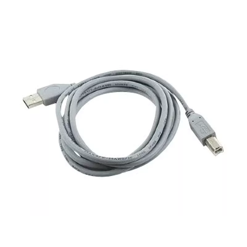 USB 2.0 A-spraudnis B-spraudnis 6 pēdu kabelis, pelēka krāsa