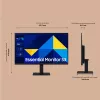 Samsung S27D304GAU datora monitors 68.6 cm (27 collas) 1920 x 1080 pikseļi Full HD LED melns