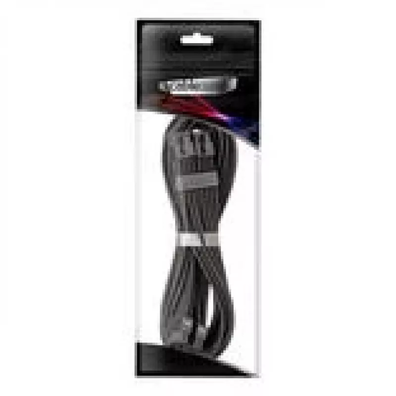 CableMod C-Series Pro ModMesh tilta PCIe barošanas kabelis 8+8‑Pin, 60 cm, melns