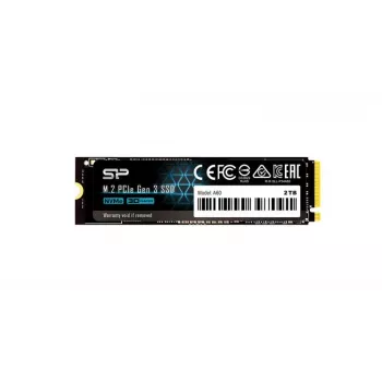 SSD M.2 NVMe Silicon Power P34A60 2 TB, PCIe 3.0 x4, lasīšana 2200 MB/s, rakstīšana 1600 MB/s