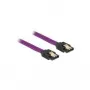 SATA kabelis DeLOCK 83689 0,2 m purpurs