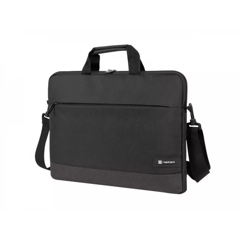 Portfelis NATEC Goa 39,6 cm (15,6 collu) klēpjdatoriem, poliesters, 1 nodalījums, plecu siksna, melns