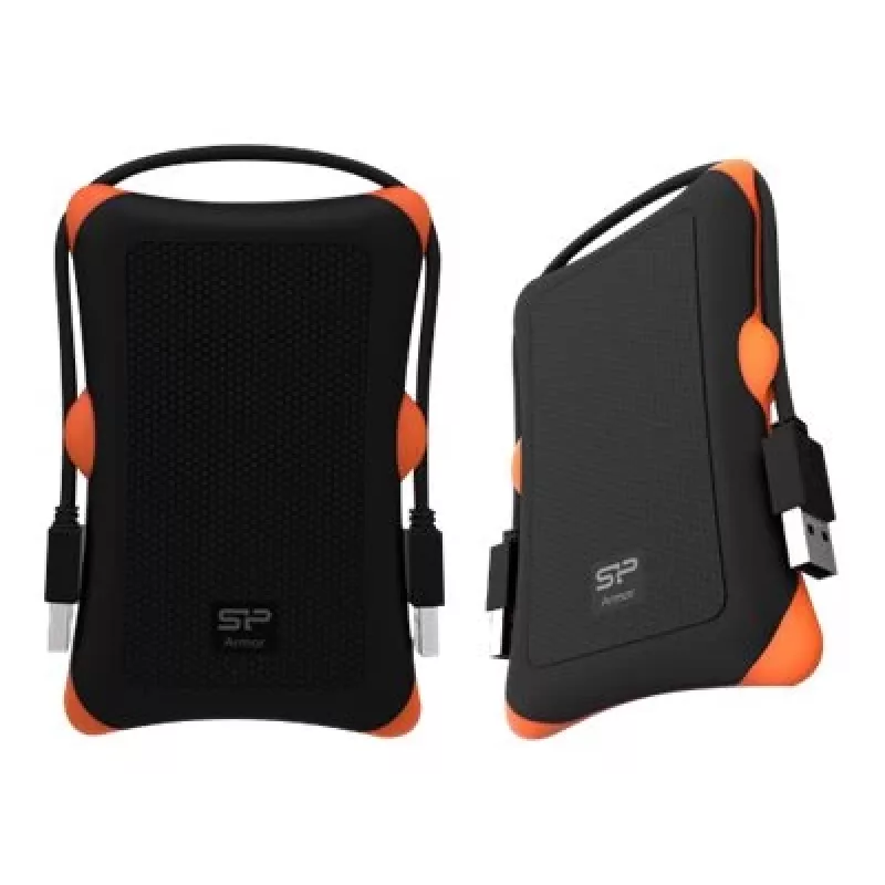 HDD/SSD korpuss Silicon Power Armor A30, 2,5 collu vienas vietas, USB 3.2 Gen 1, Micro-USB A, oranžs/melns
