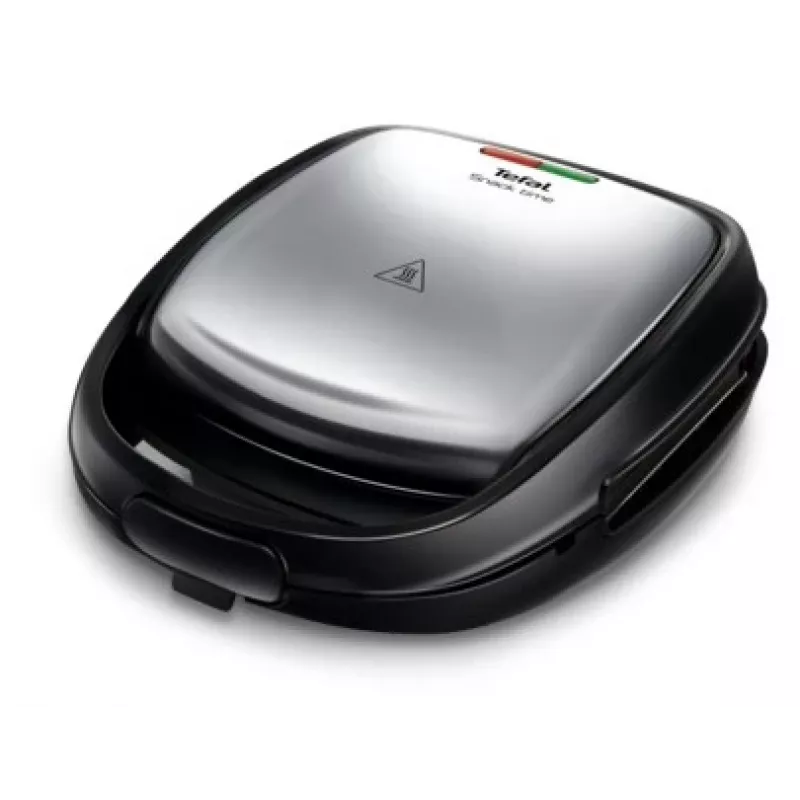 Tefal SW341D12 sendviču cepējs 700 W Melns, Nerūsējošais tērauds