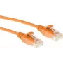 ACT oranža 2 metru LSZH U/UTP CAT6 datacentra plānais komutācijas kabelis ar aizsargātiem aizbīdņiem, RJ45 savienotāji