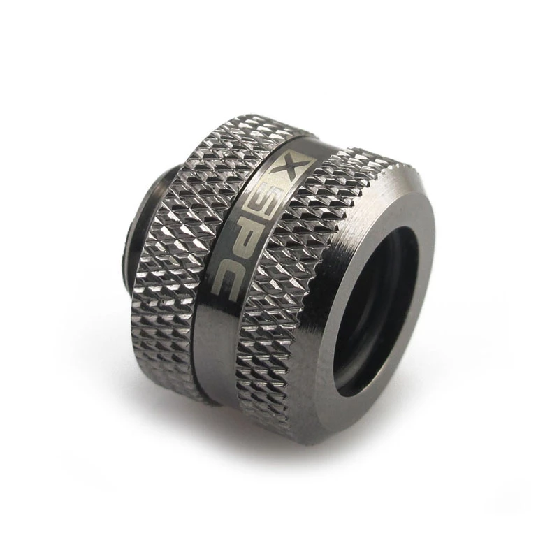XSPC Savienotājs G1/4 uz 14mm Hardtube, melns hroms - 8 gab.