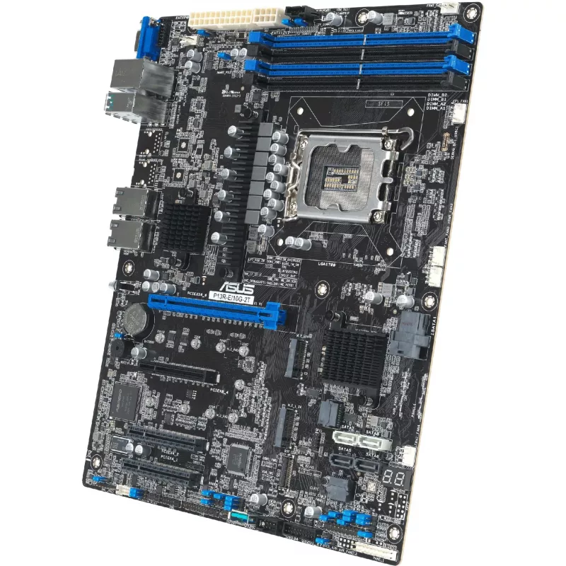 Servera mātesplate ASUS P13R-E/10G-2T LGA 1700 ATX, Intel mikroshēmojums, DDR5 ECC UDIMM, 4x DIMM, 2x 10Gb RJ-45, 8x SATA III, 2x M.2