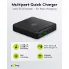 GOOBAY multiportu USB-C PD GaN galda lādētājs 65 W, melns