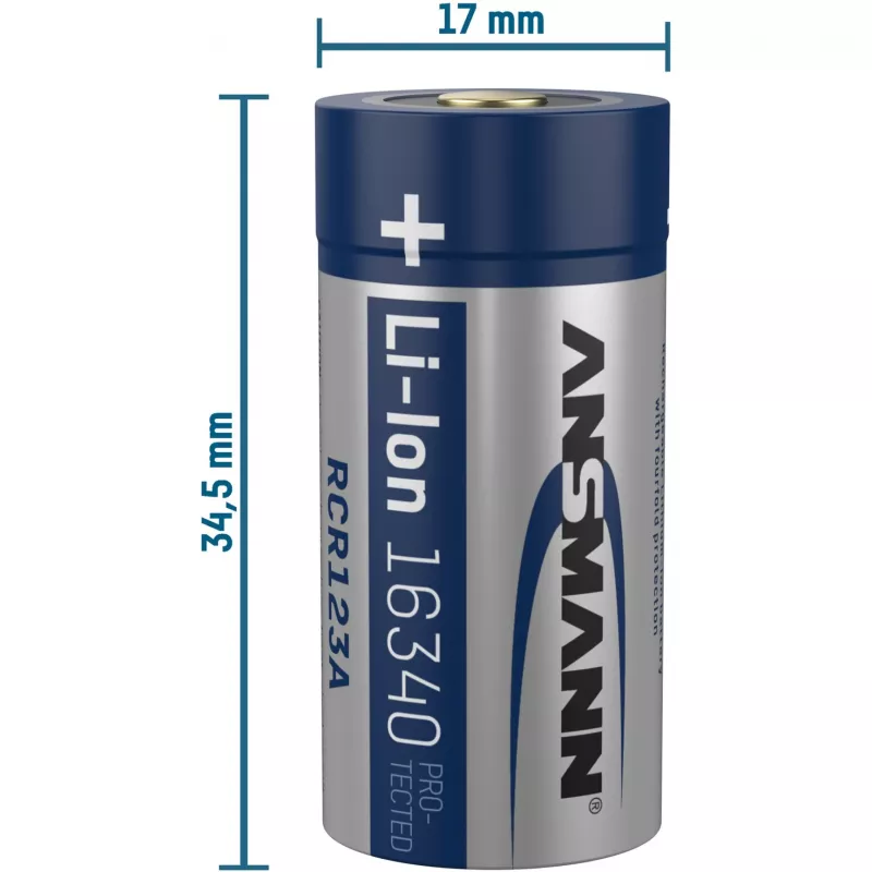 Ansmann 16340 Li-ion uzlādējamais akumulators 850 mAh 3,6 V Micro USB ieeja 1300-0015