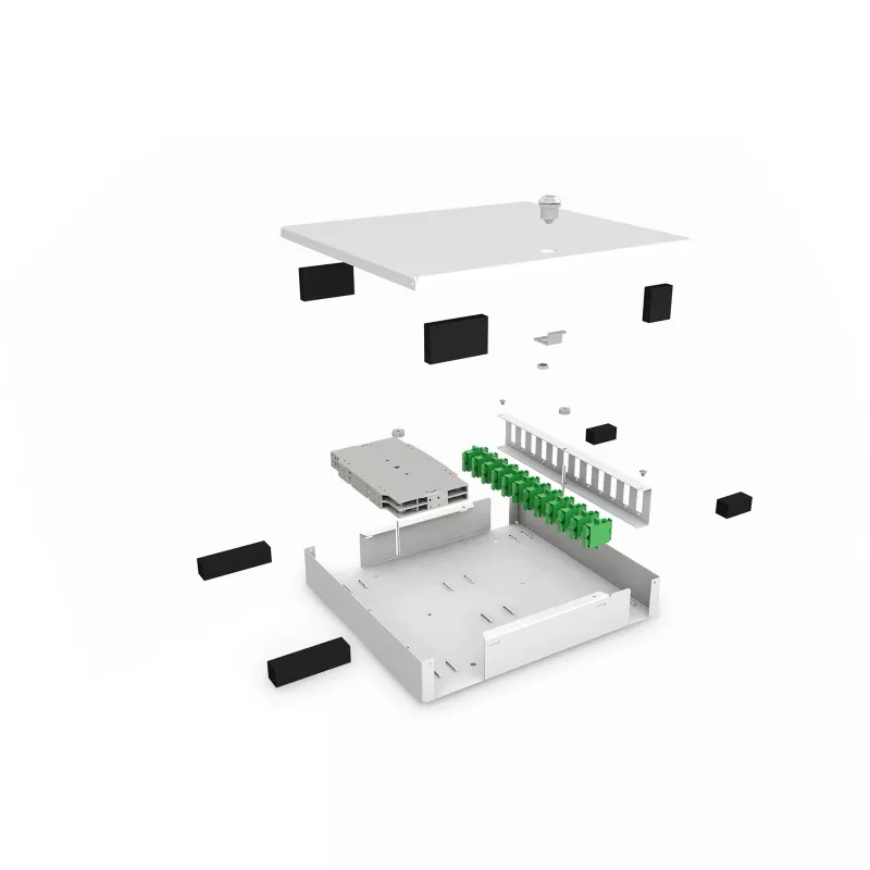 Optiskās šķiedras Unibox sienas stiprinājums Digitus DN-96800S-2