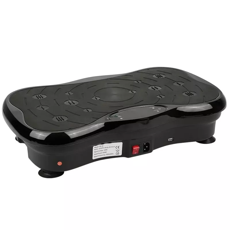 Extralink Vibration Platform for Exercise Fitness Moonwalk Spinmove Melns