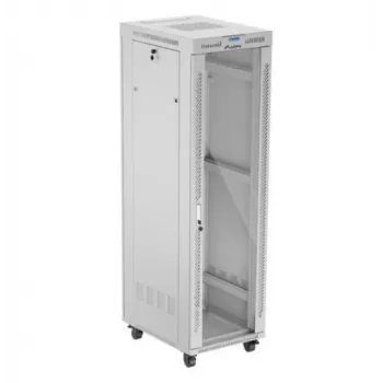 Brīvi stāvošs plaukts LANBERG FF01-6842-12SL 42U, 600×800 mm, 2121 mm augstums, 1200 kg kravnesība, IP20, pelēks