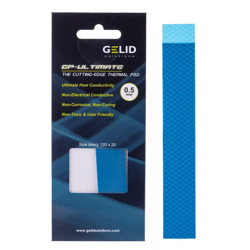 Termopadiņš Gelid TP-GP04-R-A 120×20×0,5 mm, blīvums 3,2 g/cm³, pelēks
