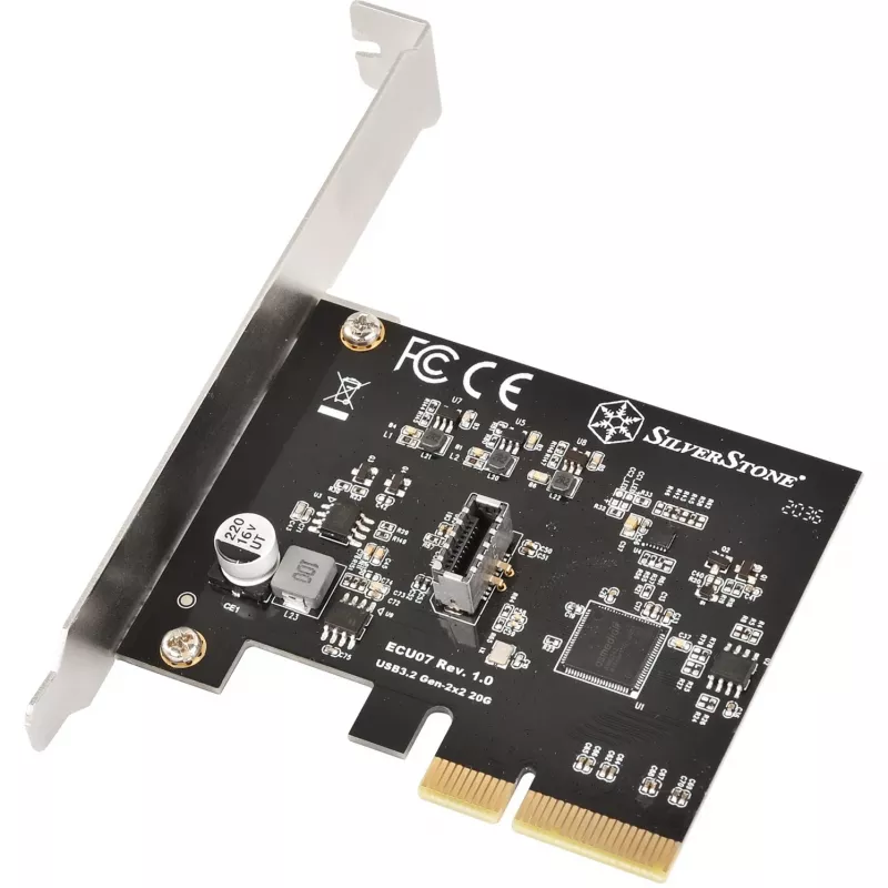 Paplašināšanas karte SILVERSTONE SST-ECU07 USB 3.0 PCIe — PCI Express USB 3.0 adapteris