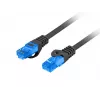LANBERG Cat6a S/FTP RJ-45 tīkla kabelis PCF6A-10CC-0500-BK, 5 m, LSZH, 26 AWG, CCA, melns