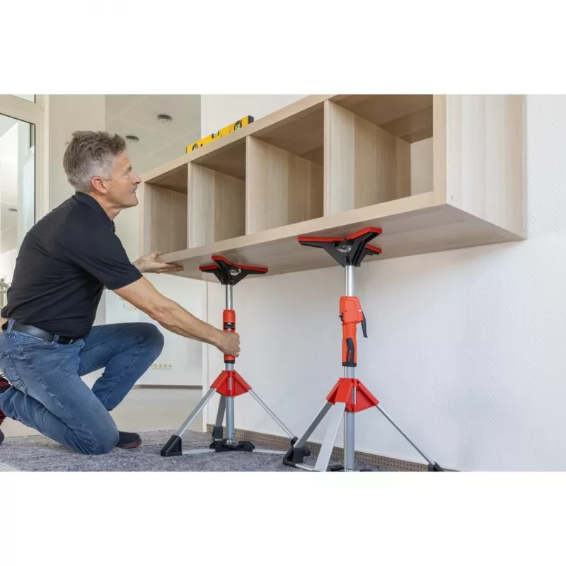 Griestu un montāžas balsts Bessey STE90 regulējams 575–910 mm ar sūkņa rokturi