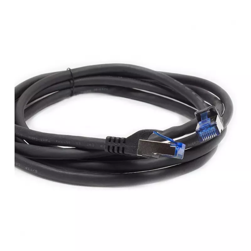 Good Connections Cat.6A komutācijas kabelis SmartFLEX HF melns 1,5m