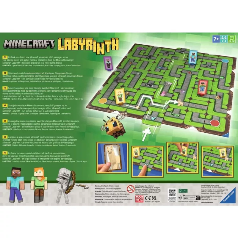 Minecraft Labirints, galda spēle
