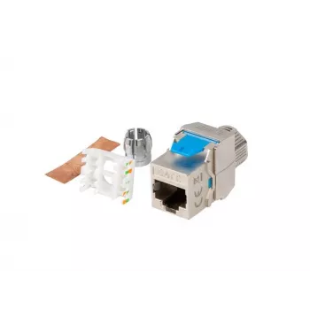 Keystone modulis Lanberg KSF8-4000 plakans zils sudraba RJ-45