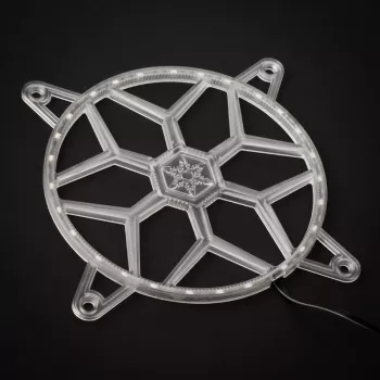 LED sloksne SILVERSTONE FG141 — universāla 140 × 6 × 140 mm