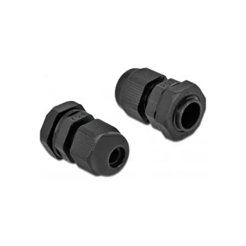 Kabeļu blīvslēgs DeLOCK 60192 melns plastmasa 10 gab.