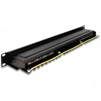 DeLOCK 66876 ielāpu panelis 1U Cat6a melns metāls