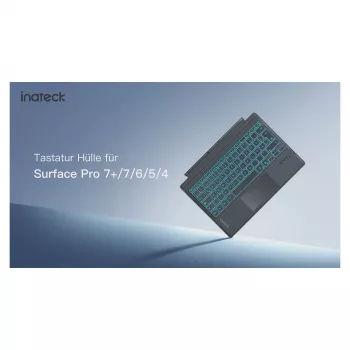 inateck Klaviatūra Surface pelēka, Sureface GO 1-4 Com. QWERTZ