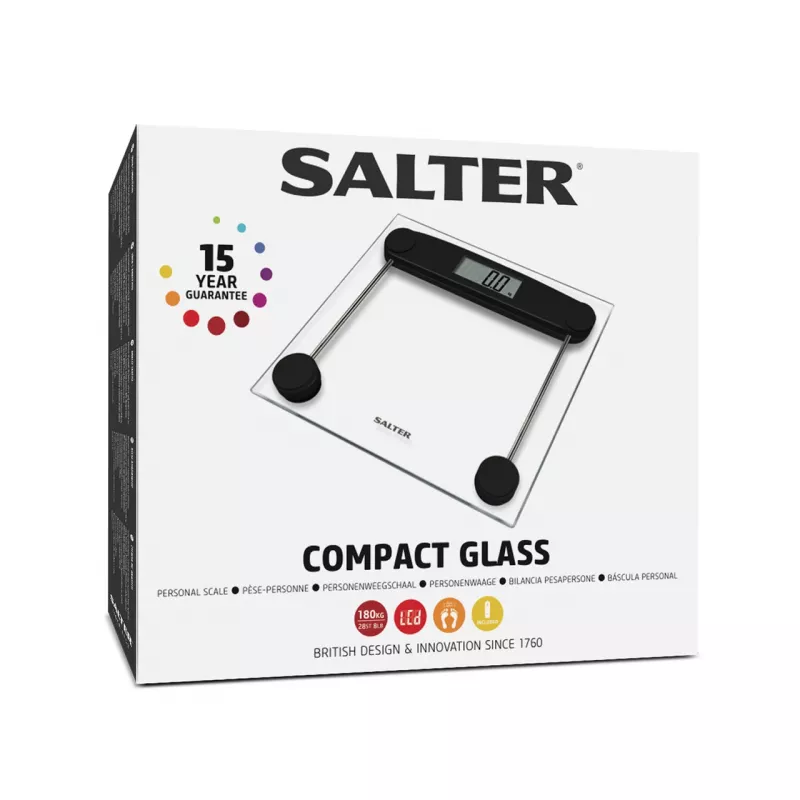 Vannas istabas svari Salter 9208 BK3R Compact Glass Electronic