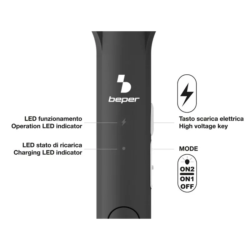 Beper P206ZAN250 elektriskā tējkanna 1,7 L 2200 W, nerūsējošā tērauda sildītājs