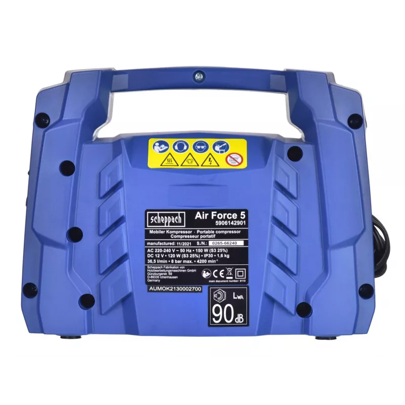 Scheppach AIR-FORCE 5 5906142901 gaisa kompresors 0.2 W AC