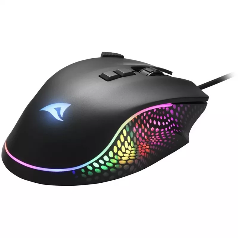Sharkoon Mouse Shark Force 3 optiskā 8 pogas 12.800DPI melna