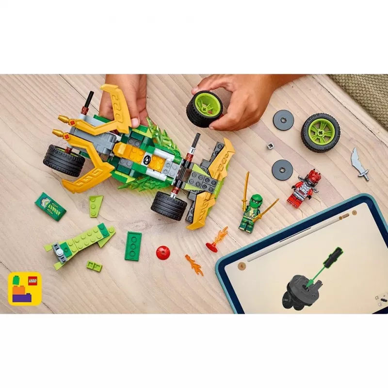 LEGO konstruktors NINJAGO Lloyd's Action Speedster 71828, 181 detaļas, 2 minifigūras, vecumam 7+
