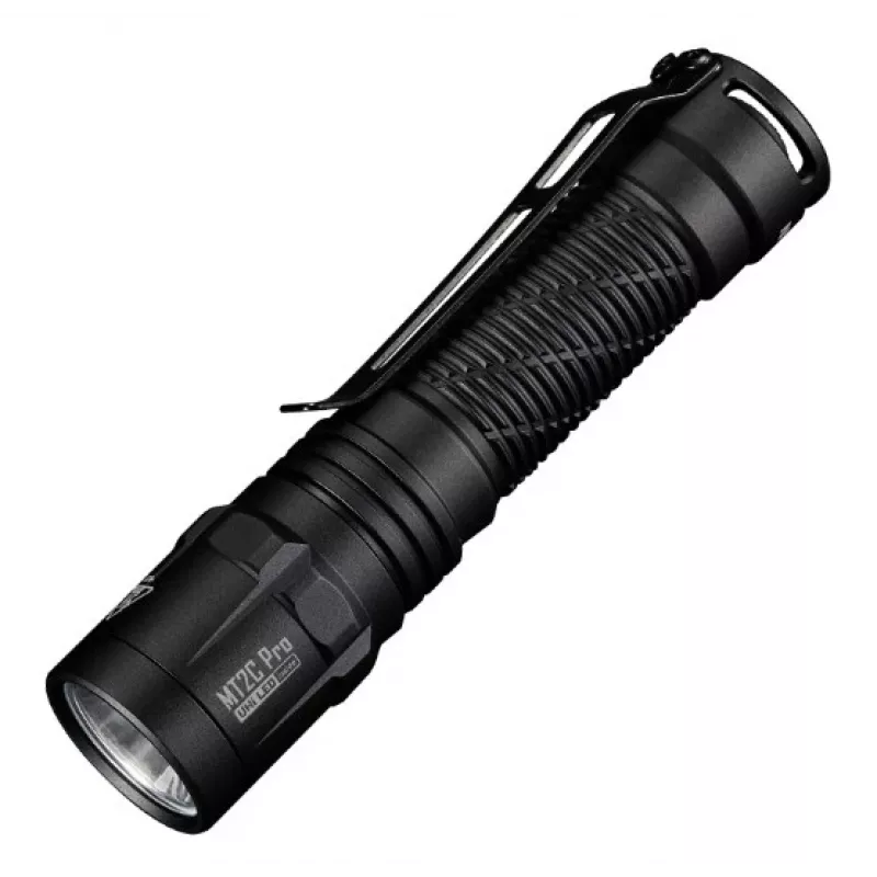 Rokas lukturītis Nitecore MT2C Pro, kompakts alumīnija LED, uzlādējams caur USB, 50 lm min, ūdensnecaurlaidīgs 2 m, triecienizturīgs, 117,5 mm, 64 g, melns