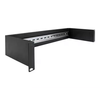 Kabeļu sliede DeLOCK 66884 melna 180 mm platums 482 mm dziļums 90 mm augstums