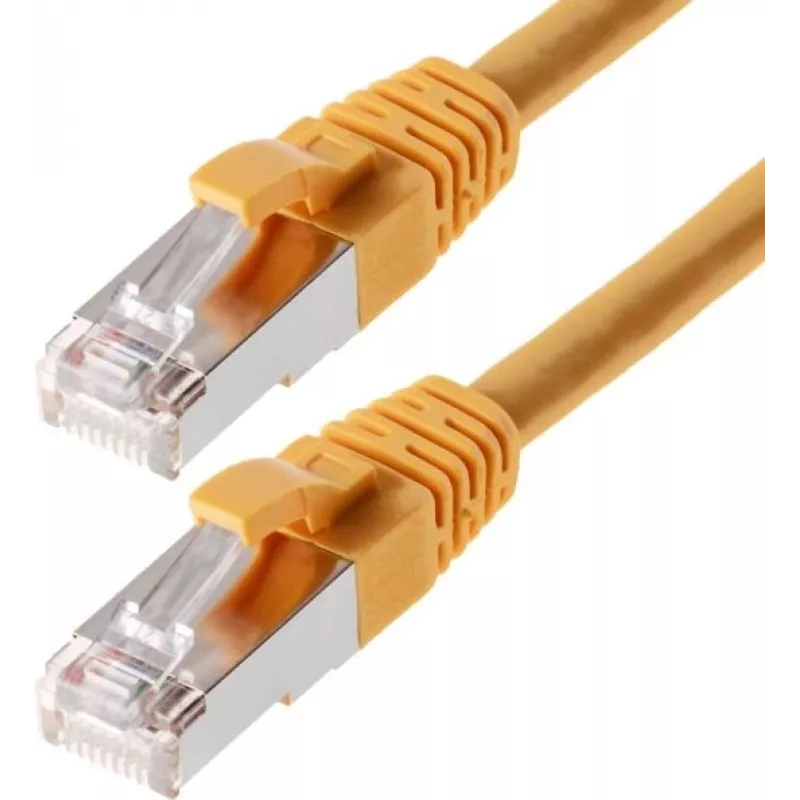Tīkla kabelis Helos CAT6 S/FTP (PIMF) 1m dzeltens